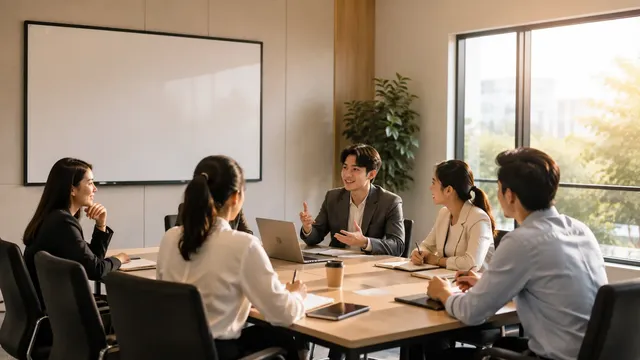 Speaker presenting to an audience in a seminar hall